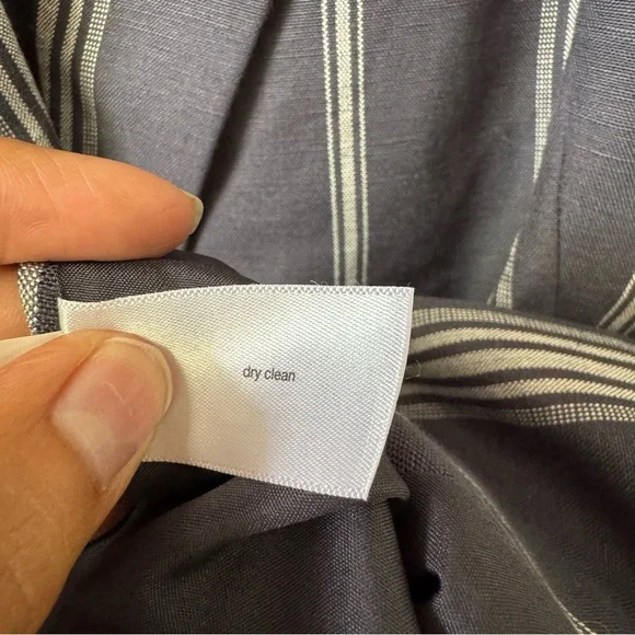 Lane Bryant The Bryant Linen Blend Blazer Jacket Plus Size 22 Blue Academia Work - Picture 6 of 11